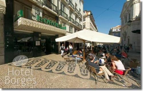 Nach dem Drehen - Blick auf unser Hotel
HOTEL BORGES - RUE GARRETT