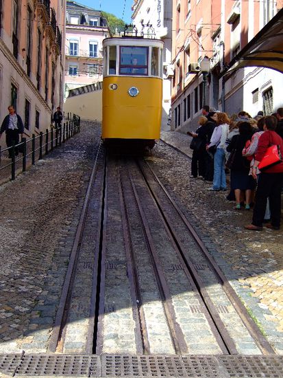 Die Fahrt des ELEVADOR DA GLÓRIA