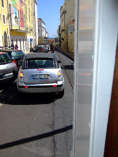 Die Tramgeleise sind blockiert!