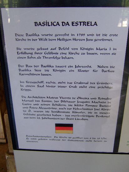 Beschrib zur BASILICA DA ESTRELA