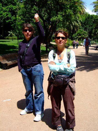 Hanne beim Besammeln der Truppe 