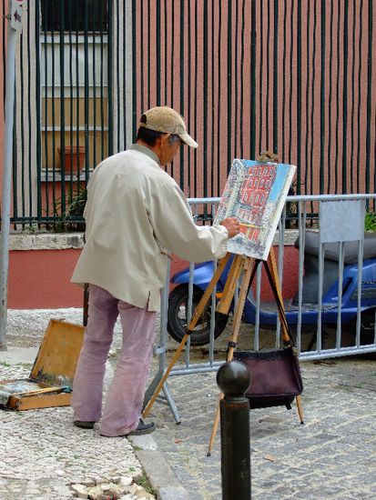 Maler bei der Arbeit