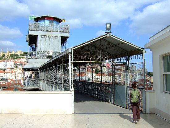 Oberer Eingang zum ELEVADOR DE SANTA JUSTA
