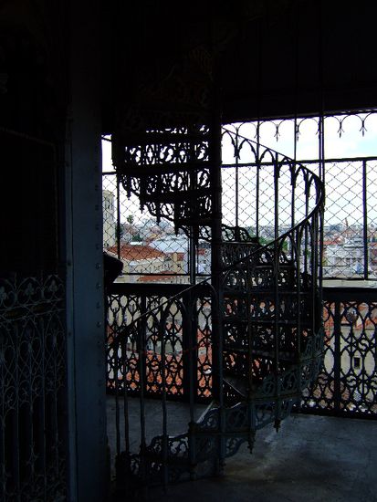 Aufgang zum Restaurant auf dem Dache des ELEVADOR DE SANTA JUSTA