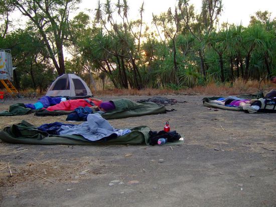 Bushcamp mit SWAG - Nur SAM hatte ein Zelt!?  