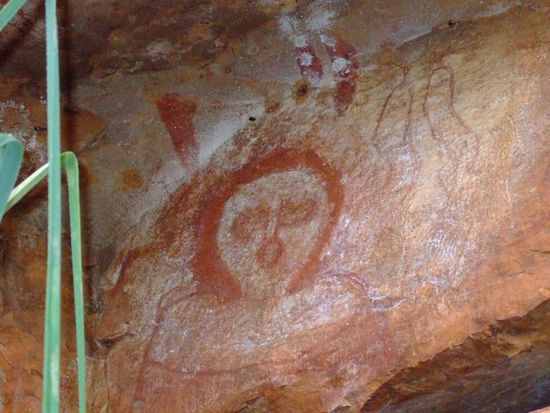 ABORIGINAS Wandmalerei  