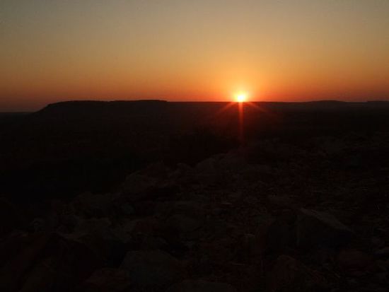Endlich der Sonnenaufgang