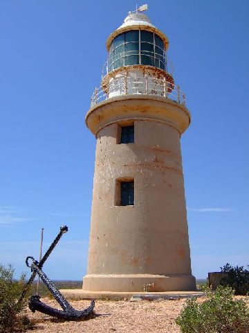 Leuchturm mit Aussicht ueber CAPE RANGE