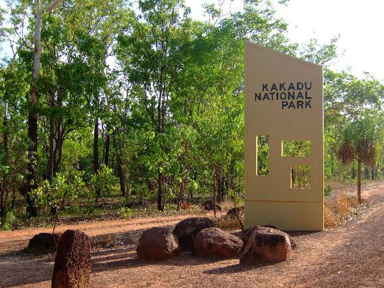 Eingangstor zum KAKADU NP