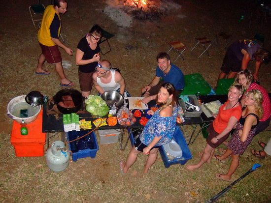 Gemeinsames Essen zubereiten