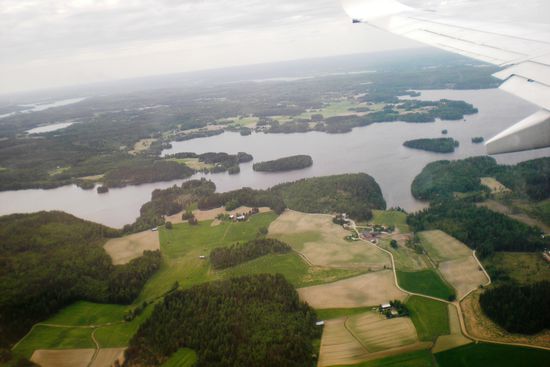 Landeanflug auf Tampere