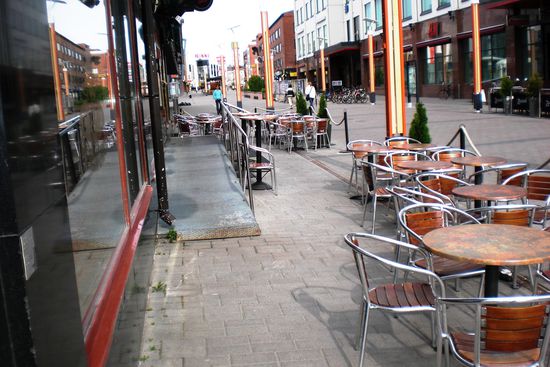 Die Hauptstraße von Rovaniemi - nicht besonders exotisch