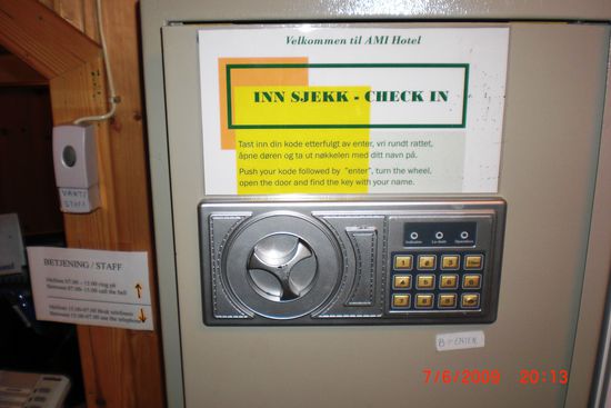 Automatik-Check In bzw. erstmal Öffnung der Eingangstür