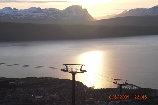Die Aussicht war von halber Höhe noch genauso schön.