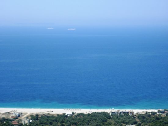 und der Blick aufs weite blaue Meer!