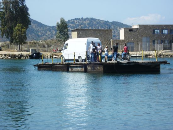 Fähre über die Lagune von Butrint