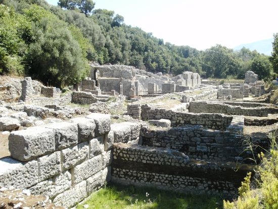 Ruinen von Butrint - der zentrale Teil...