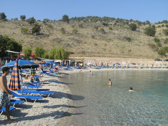 Badebucht bei Ksamil, zwischen Saranda und Butrint