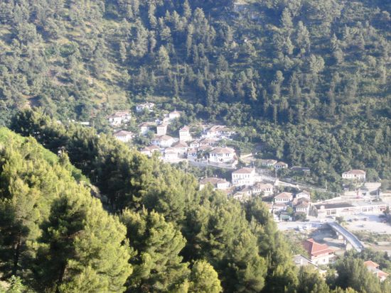 Blick auf einen Stadtteil von Berat