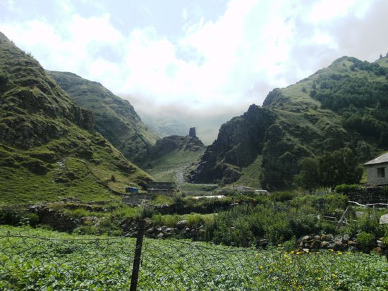 Berglandschaft bei Kasbegi