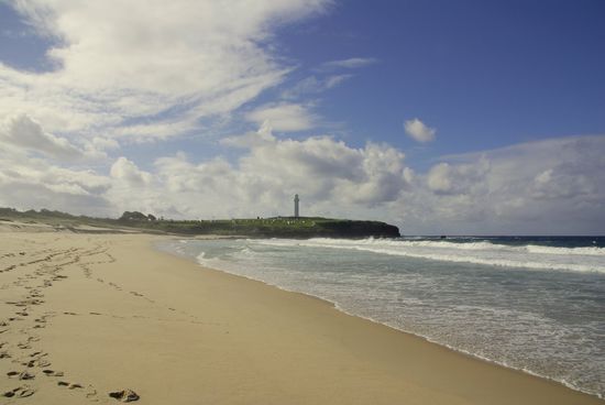 ...der Strand von Wollongong...