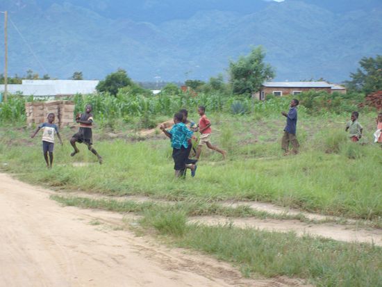 neugierige Kinder aus der Nachbarschaft.
