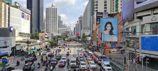 Kreuzung an der Sukhumvit