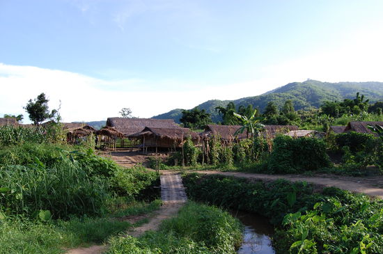 Eingang zum Bergdorf