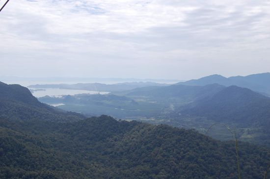 Super Aussicht hier oben, leider leicht getrübt