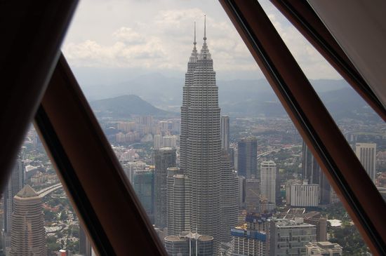 Blick zu den Petronas Twin Tower