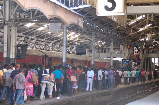 So sieht das aus, wenn ein Zug ankommt