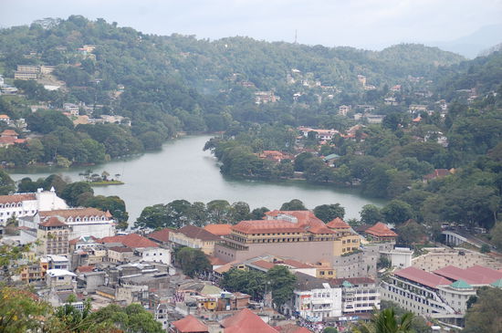 Blick auf den Kandy See (Milchsee)