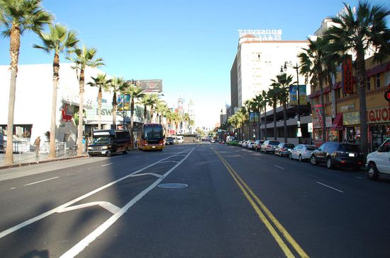 Hollywood Boulevard - ganz leer