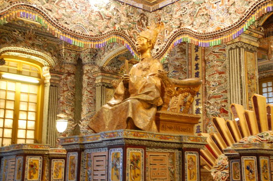 Der Kaiser in einer lebensgrossen Nachbildung