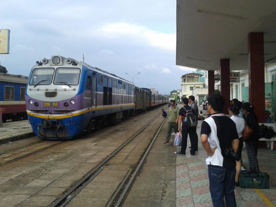 Der Zug fährt ein in Nha Trang