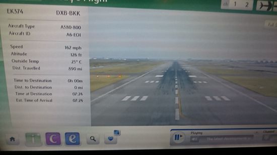 Ganz kurz vor dem Aufsetzen