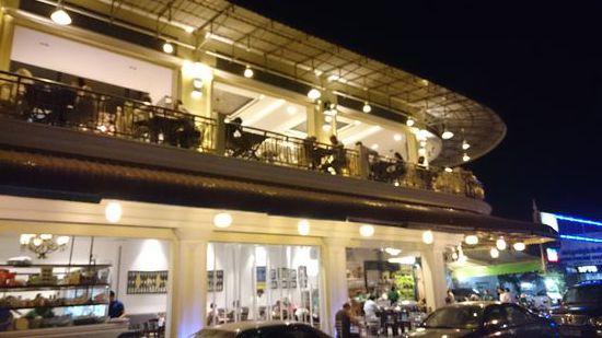 Da oben haben wir abends gesessen.