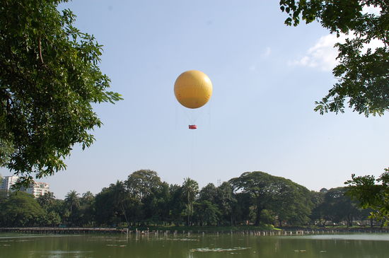 Hier schwebt der Ballon