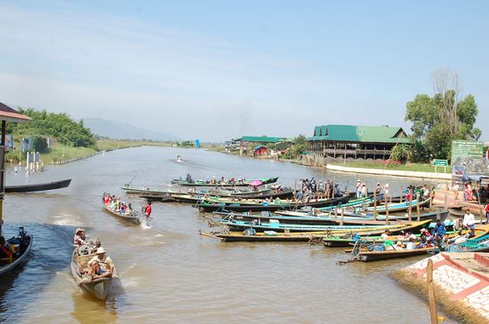 So sieht es an den Anlegern der einzelnen Besichtigungsstationen aus.