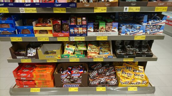 Das 'deutsche' Süßwarenregal