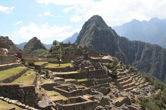 Das typische Machu Picchu Bild