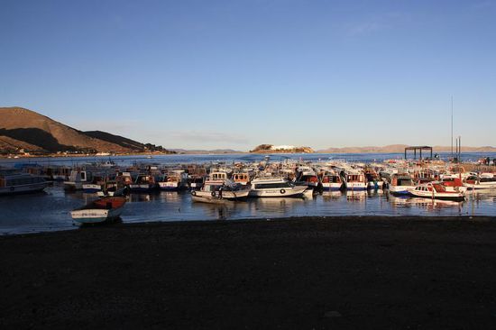 Boote bei ihrer Nachtruhe