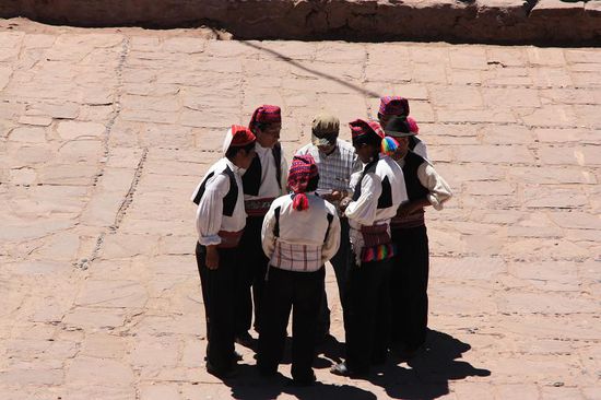 Dienstbesprechung (der Strickmuster)