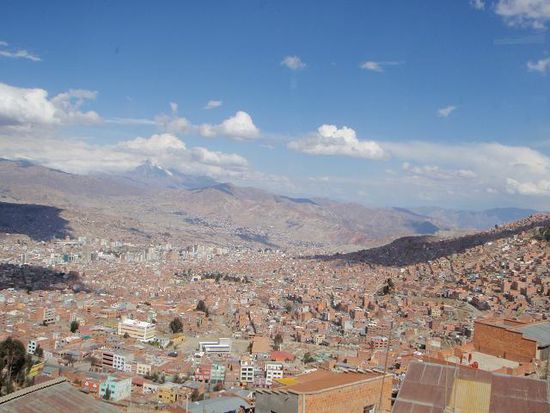 Blick auf La Paz von El Alto