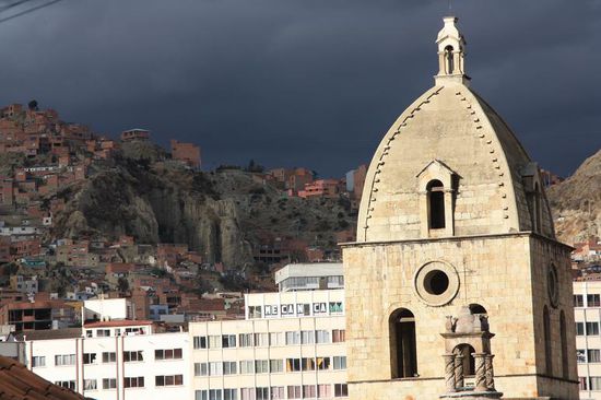 Der Himmel ueber La Paz