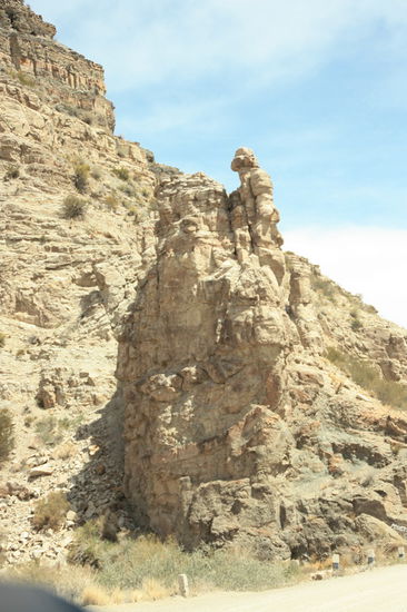 Gesteinsformationen im Cañon