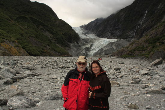Vor dem Franz Josef Gletscher