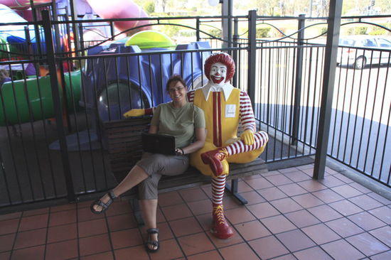 Ronald, der beste Freund des Notebookträgers