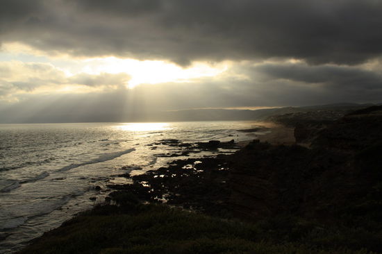 Sonnenuntergang an der Küste von Adelaide