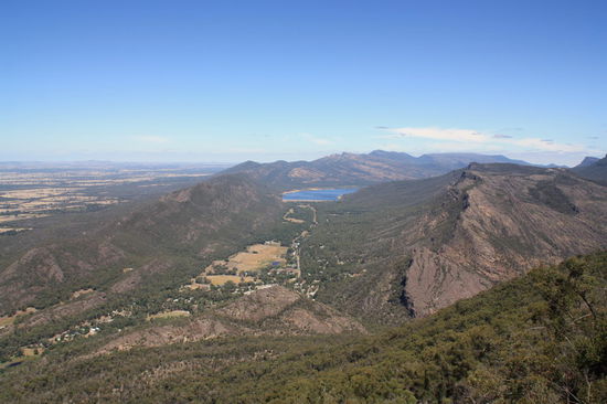 Aussicht von den Grampian Mountains